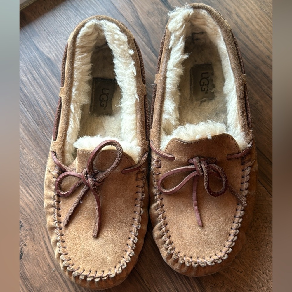 UGG Tan and Cream Sheepskin Boots